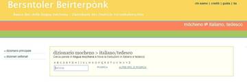 De Beirterpònk ist nèt za vinnen - La banca dati linguistica non è raggiungibile 