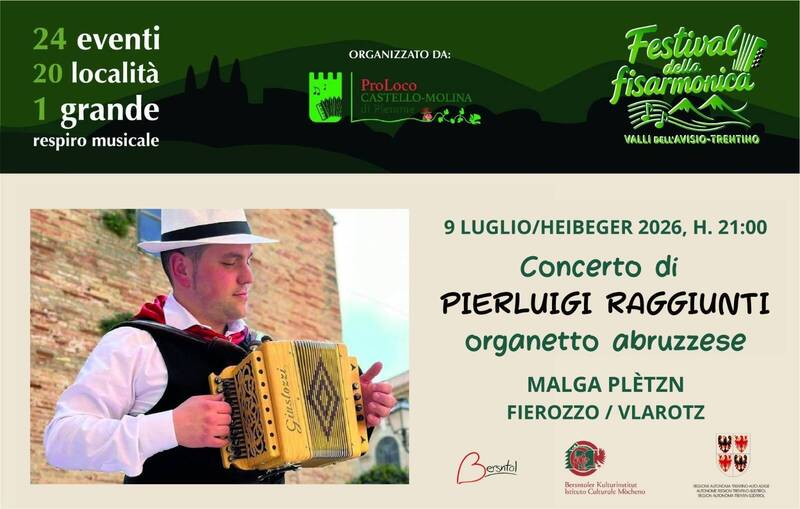 Festival della fisarmonica a Malga Plètzn a Fierozzo